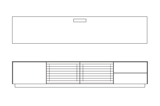 W240cm×D48cm×H46cm