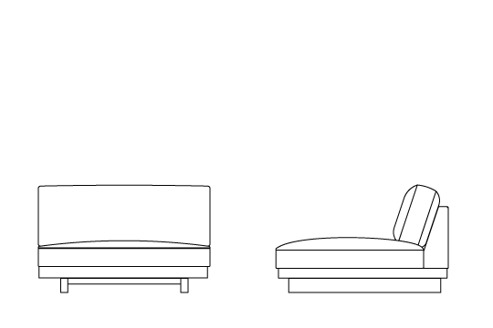 アームレスカウチ120120用