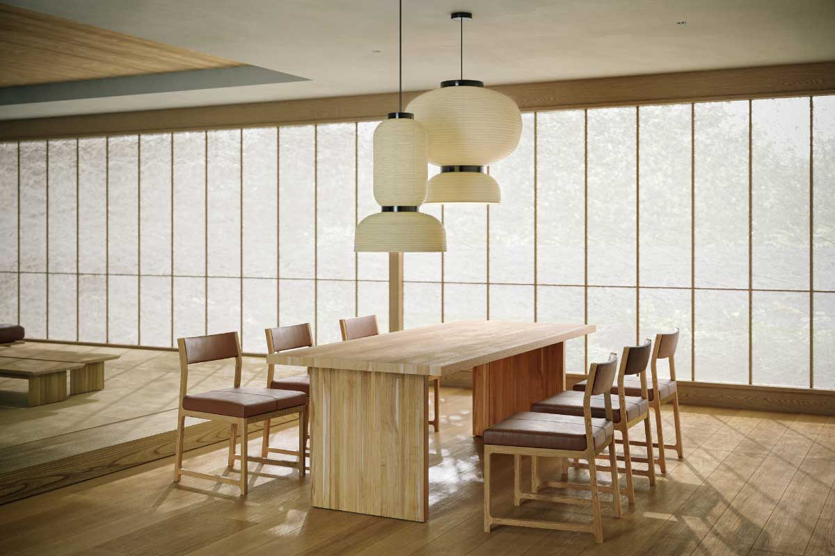 美品■マスターウォール ■オーク材 無垢材 ダイニングテーブル 幅160㎝ DANISH DINING TABLE(幅 160cm × 奥行 85cm)の通販 / マスターウォール