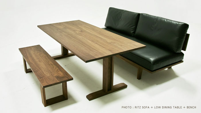 マスターウォール Ritz Low Dining Table W140cm D80cm テーブル マスターウォール Ritz Low Dining Table W140cm D80cm テーブル