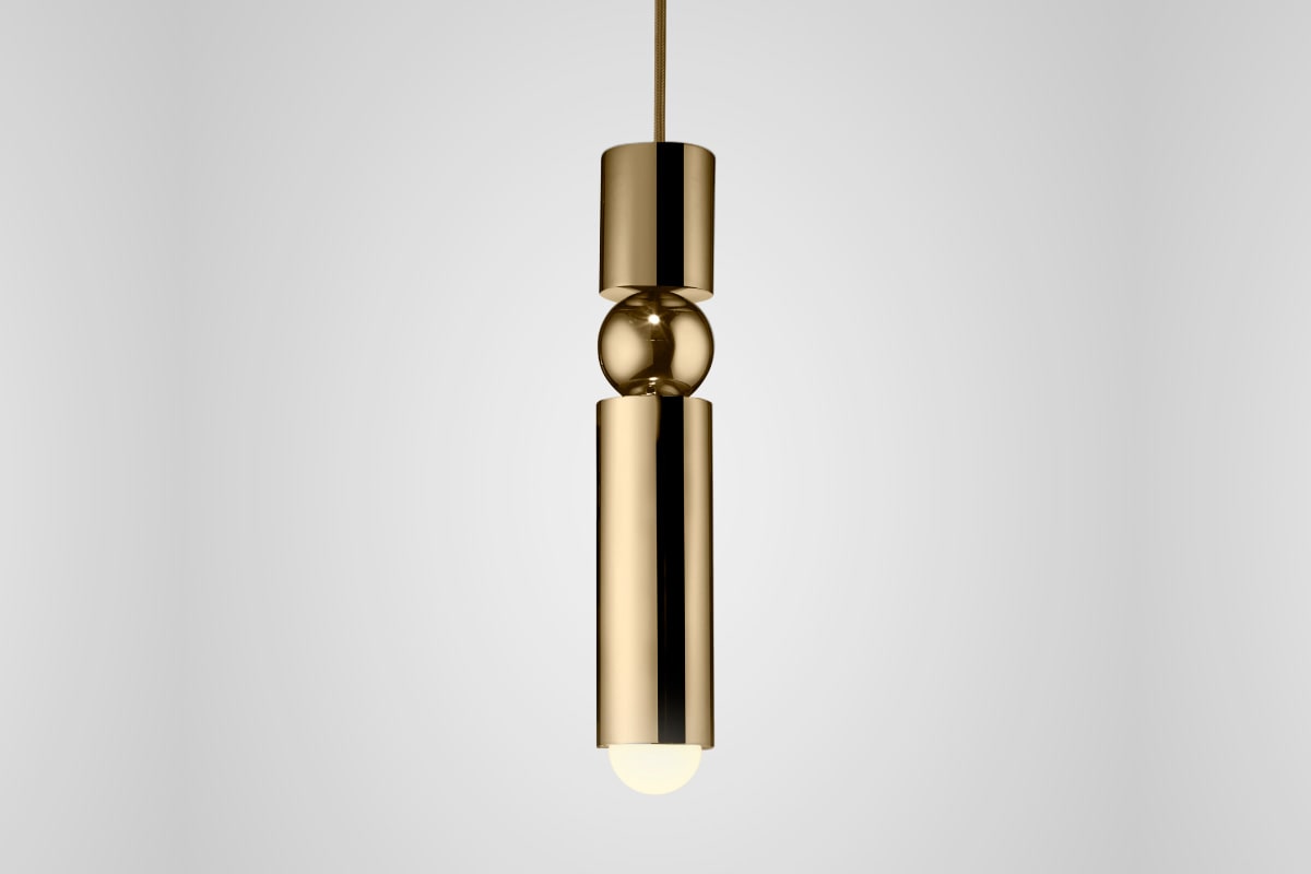 LEE BROOM | FULCRUM PENDANT POLISHED GOLD（ゴールド鏡面仕上げ）