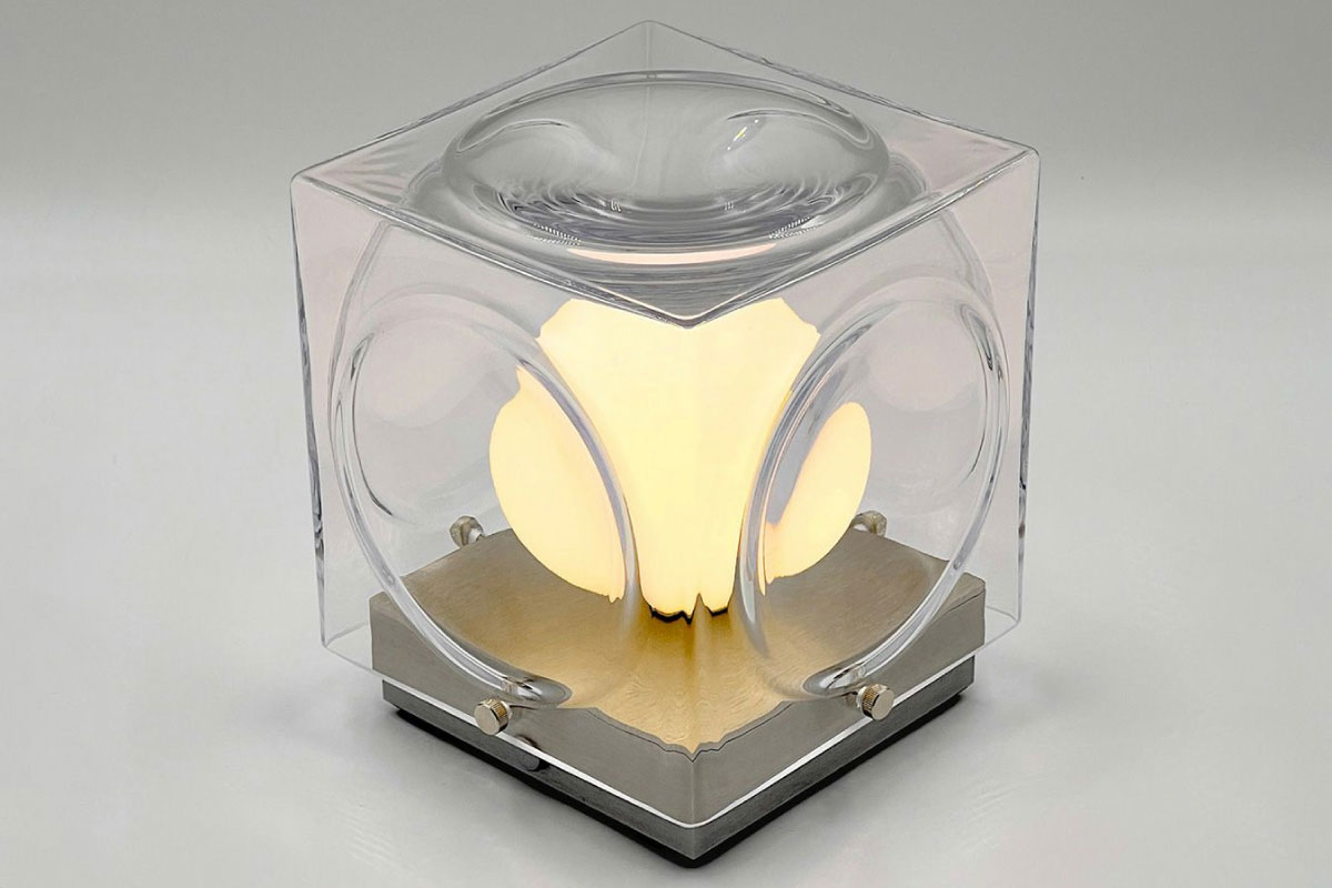 LEE BROOM | CHANT PORTABLE LAMP CLEAR & SILVER