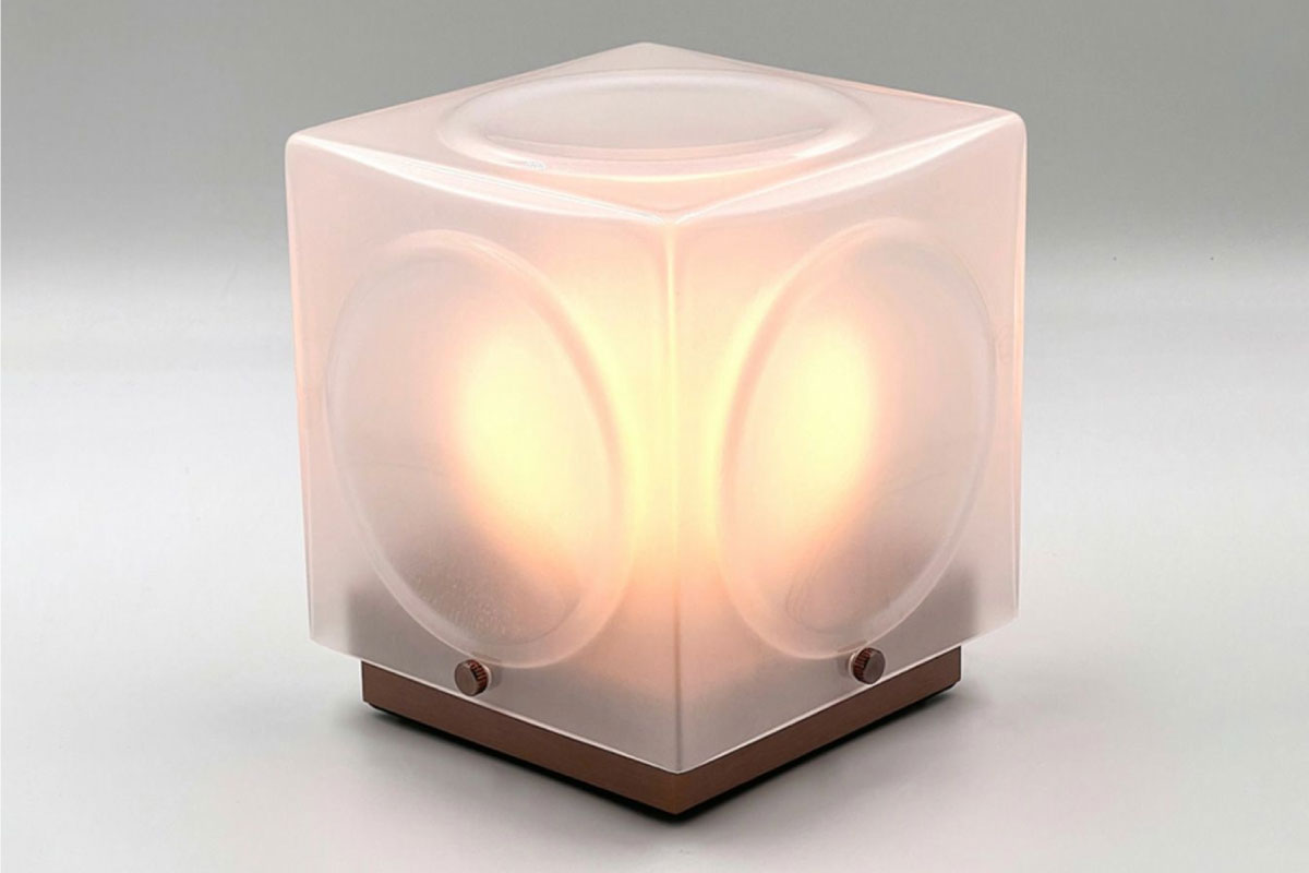 LEE BROOM | CHANT PORTABLE LAMP FROSTED & BRONZE