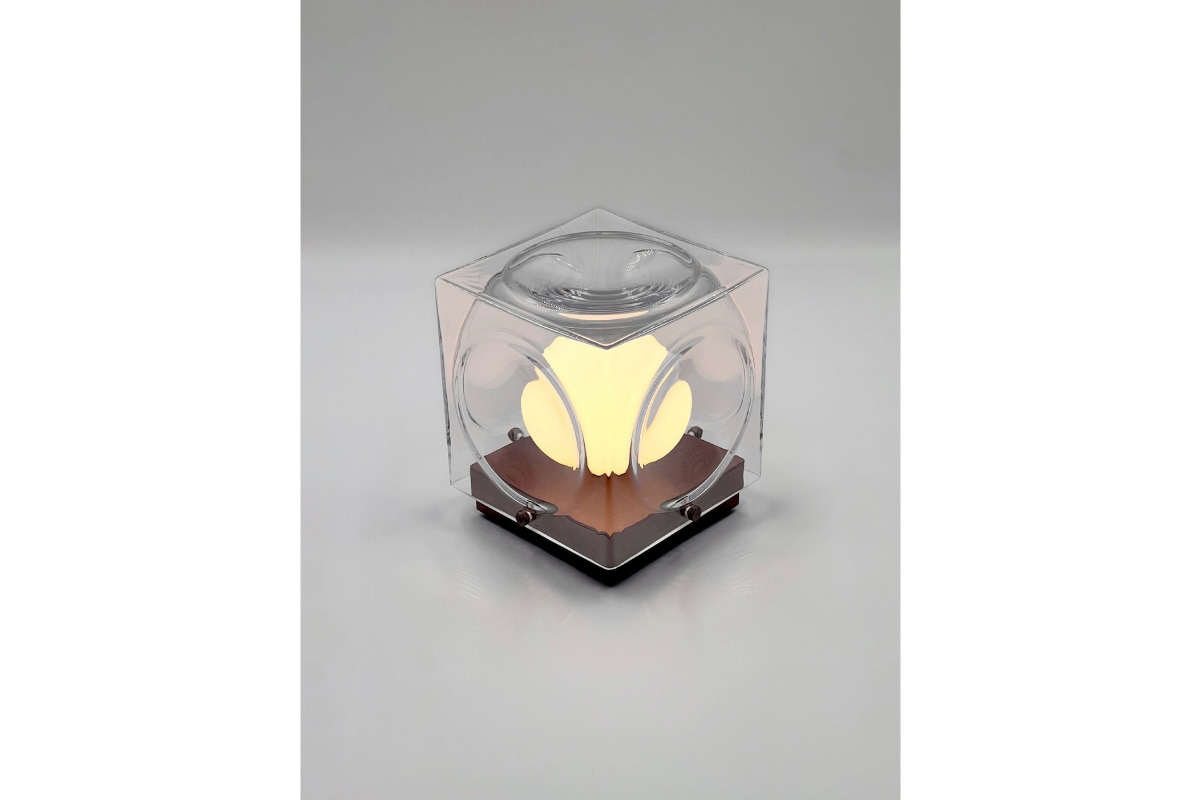 LEE BROOM | CHANT PORTABLE LAMP CLEAR & BRONZE