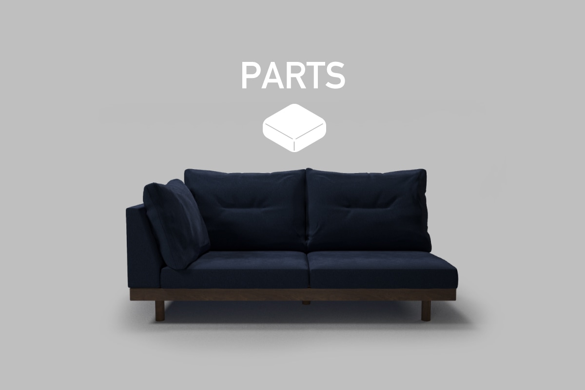 DANISH GRANDE SOFA PARTS シングルアーム2シーター179 背クッション中材（単品）