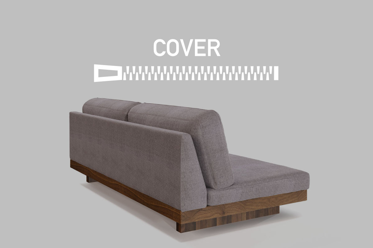 DANISH SOFA BACK COVER ワンアーム 2シーター158