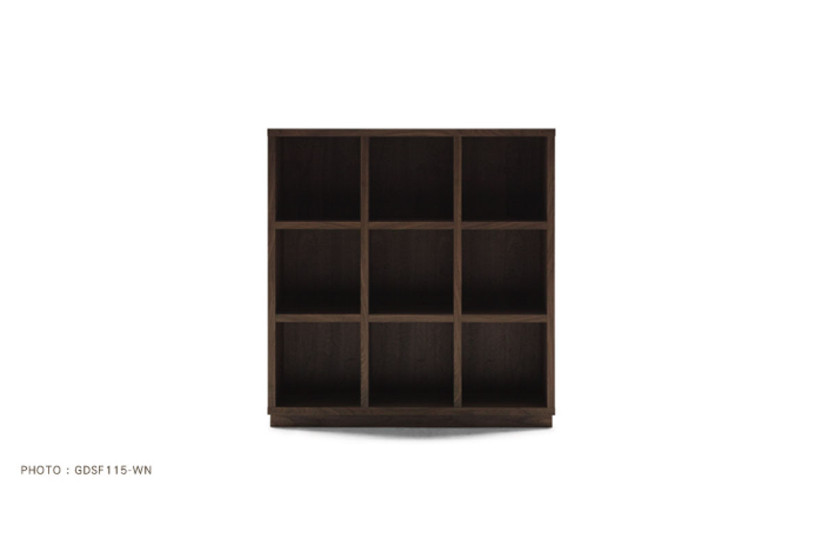 GRID SHELF 3列3段 : W111.2 × D29.2 × H116cm
