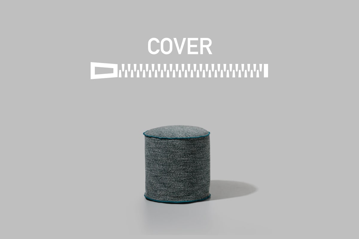 GERVASONI | BRICK 19 COVER 19 オットマン (Φ45 x 50 cm)