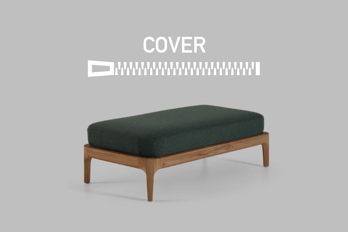 GERVASONI | MEDITERRANEO 13 COVER 13 オットマン(140 x 75 cm)