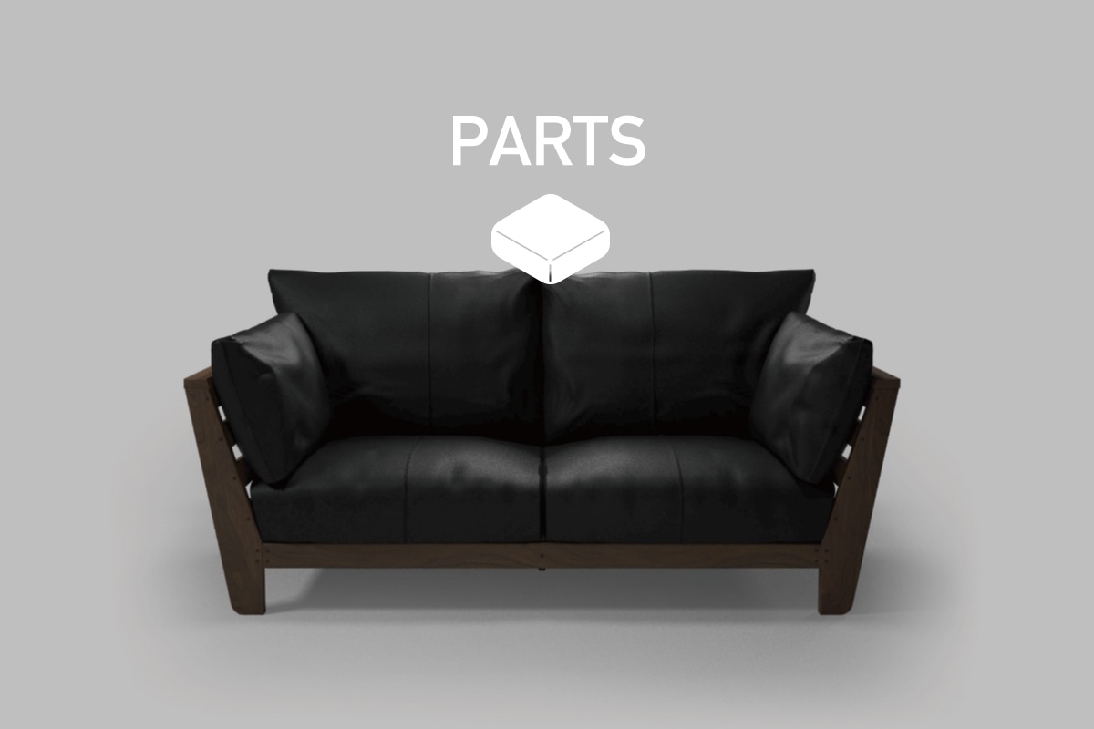 HEAVEN 850 SOFA PARTS 2シーター190用　背クッション中材（片側単品）