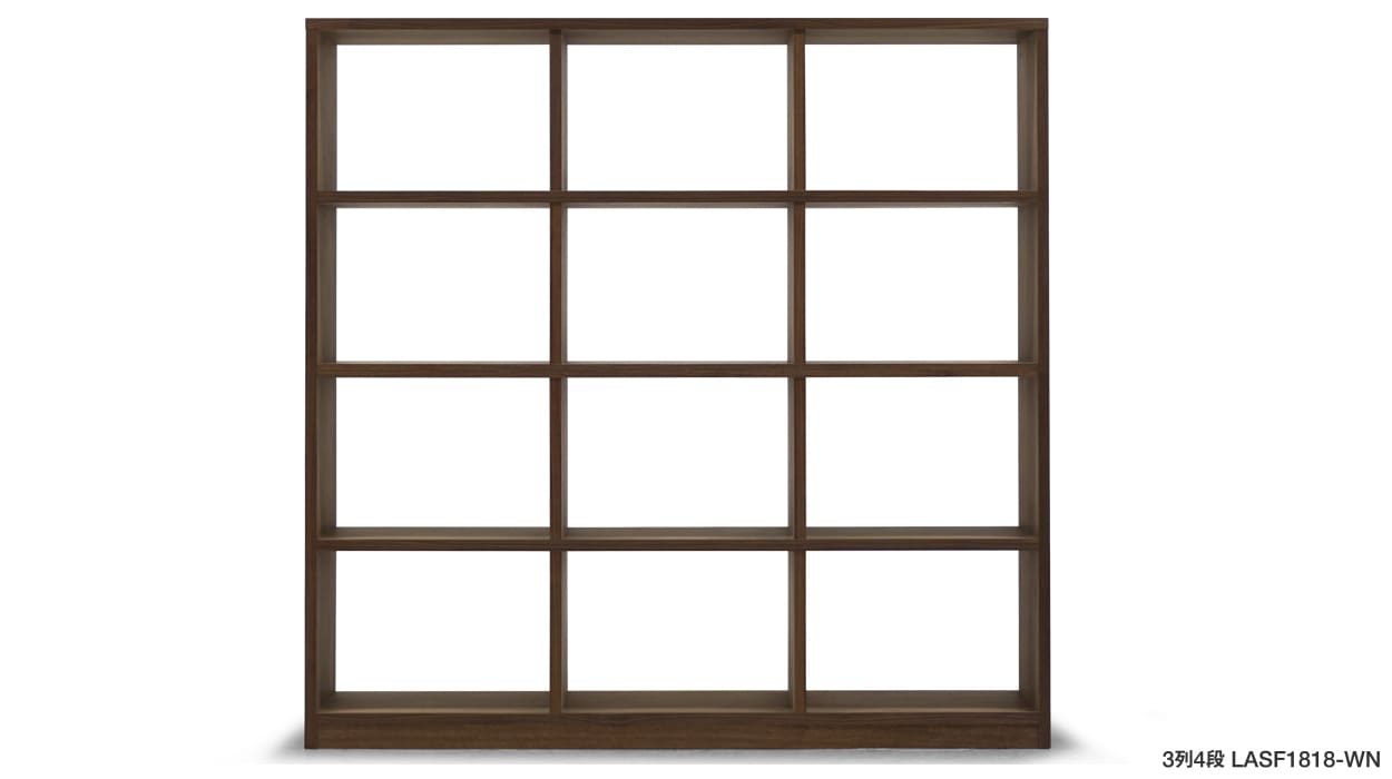 LANT OPEN SHELF 3列4段： W184.5×D40×H181cm