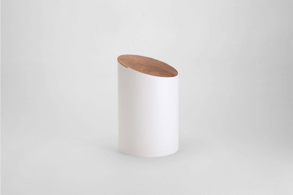 MOHEIM | SWING BIN white / walnut S