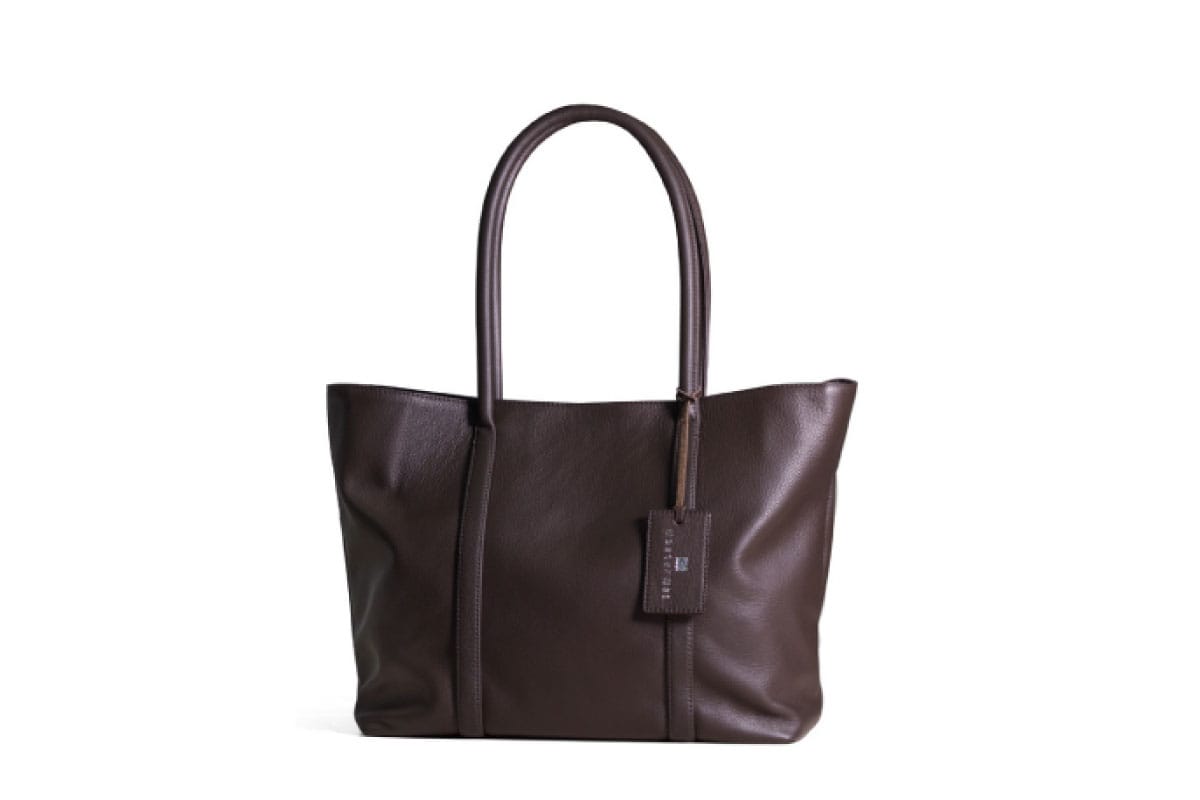 UN LEATHER TOTE BAG RIO#1015 ダークブラウン