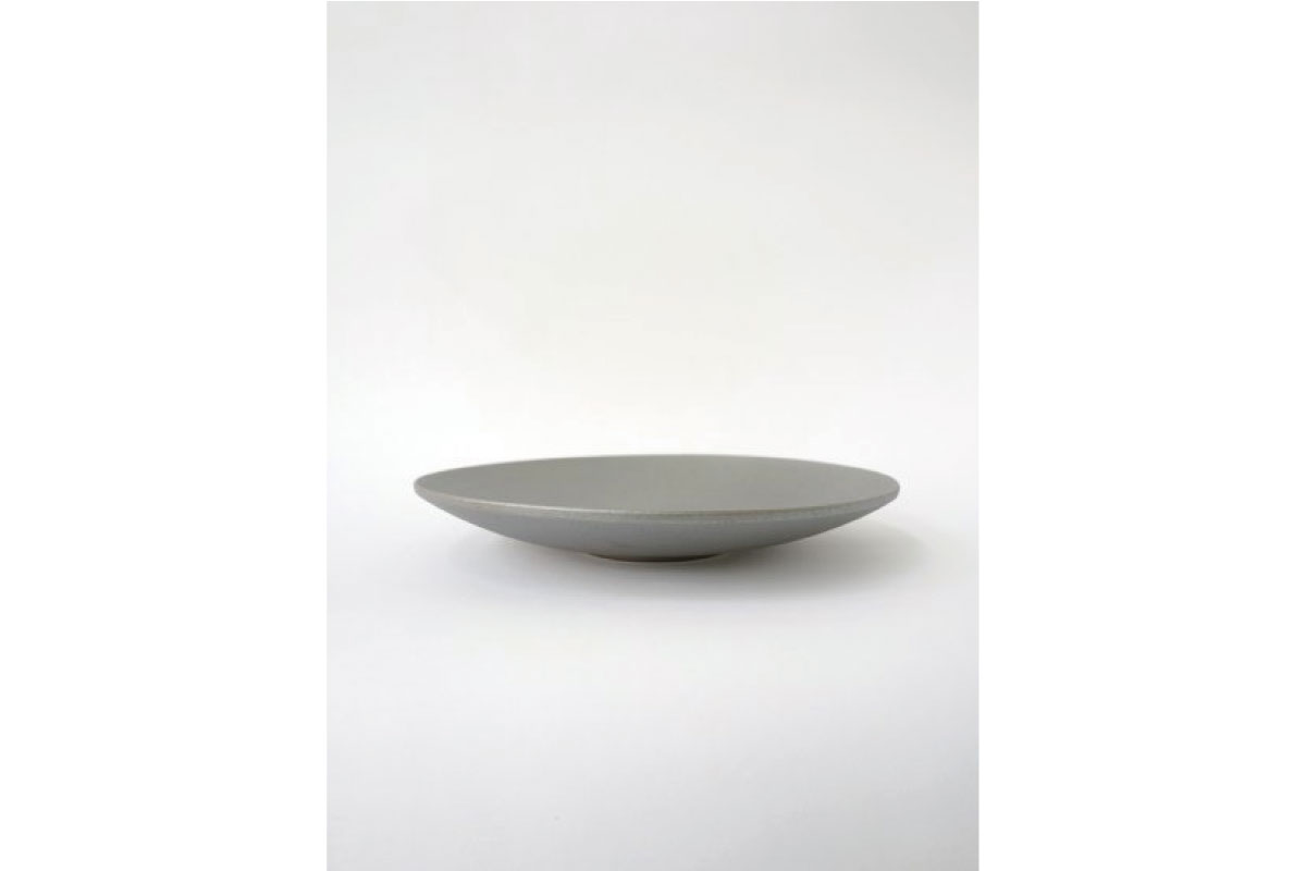 SyuRo |  炻器 Deep Plate グレー L