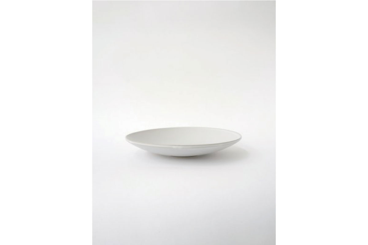 SyuRo |  炻器 Deep Plate 白 M