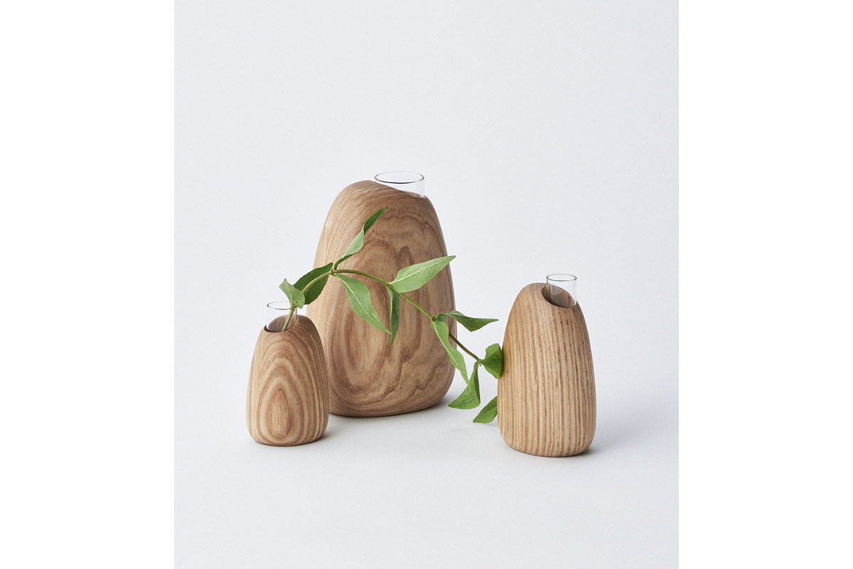 SASAKI | Mango vase アッシュ ラージ