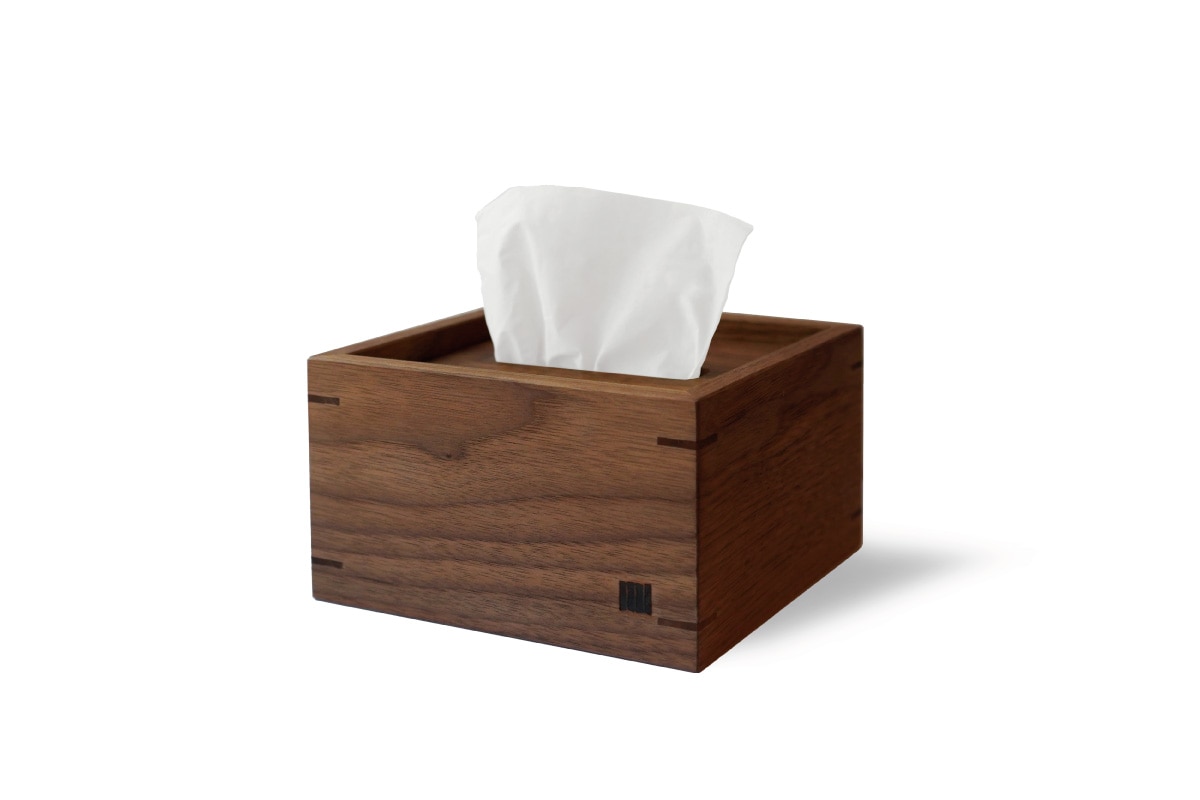 TISSUE BOX COVER HALF ウォールナット HALF/LOW