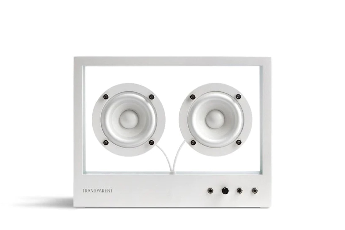 TRANSPARENT | SMALL TRANSPARENT SPEAKER WHITE