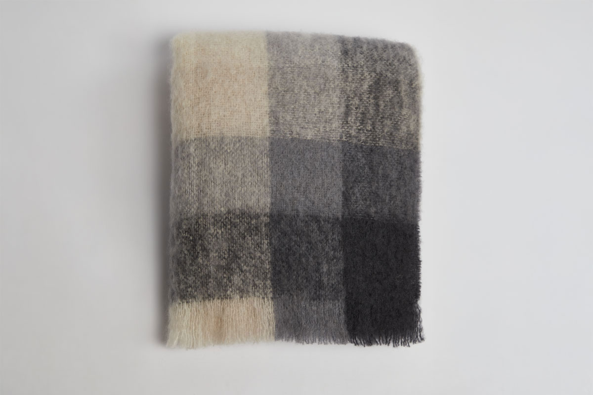 FOXFORD | Mohair Throw CLASSIC CHECK
