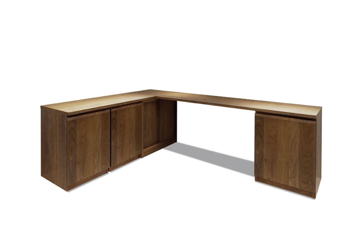 NOTE SYSTEM DESK SET 天板200+サイドトップ115.2+キャビネット45×3+コーナースライド