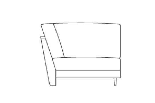 R ( 座って右側に肘)