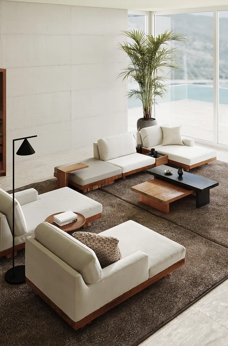 マスターウォール / ウォールナット無垢材のモダン家具 TOP