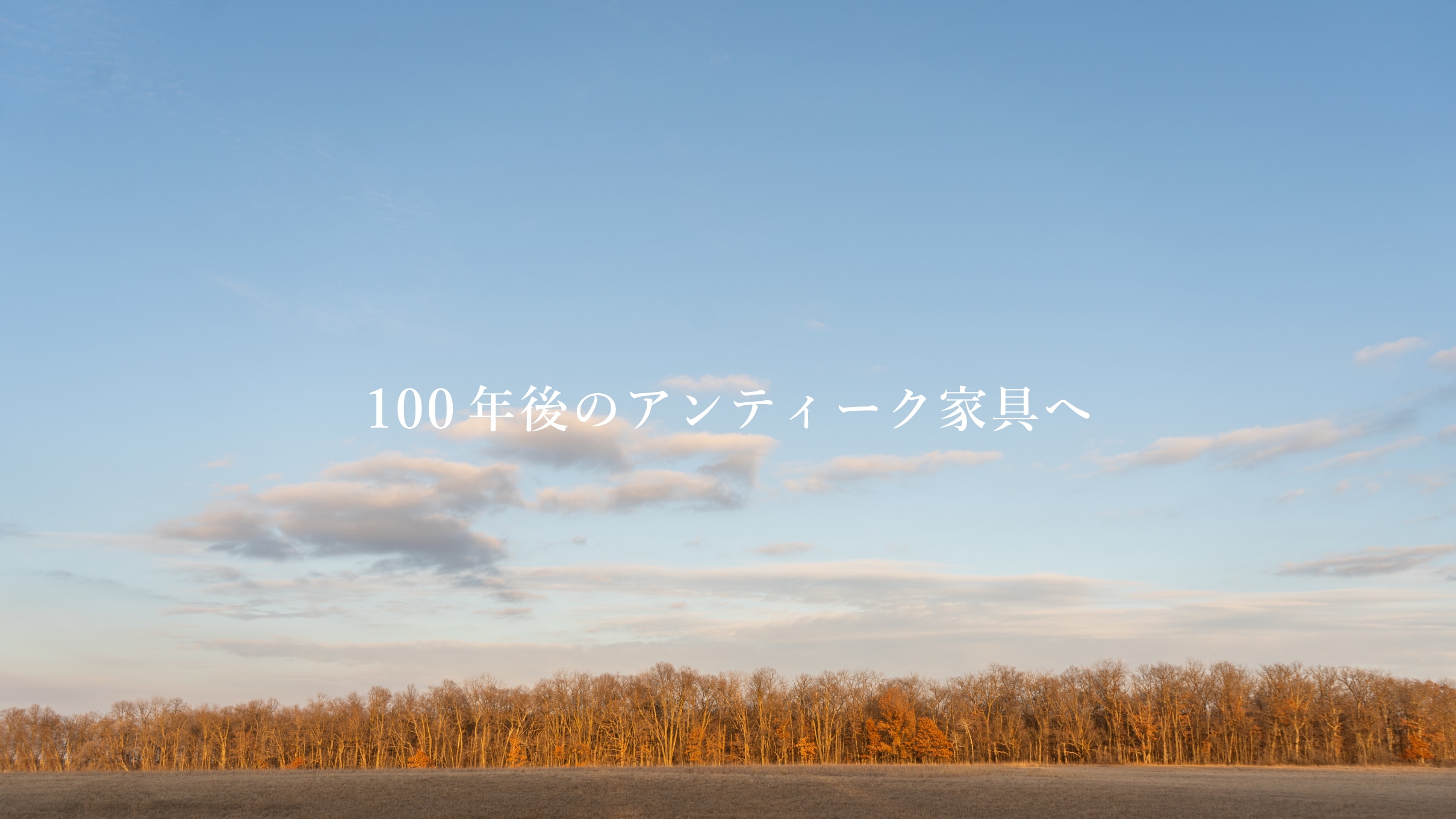 100年後のアンティーク家具へ