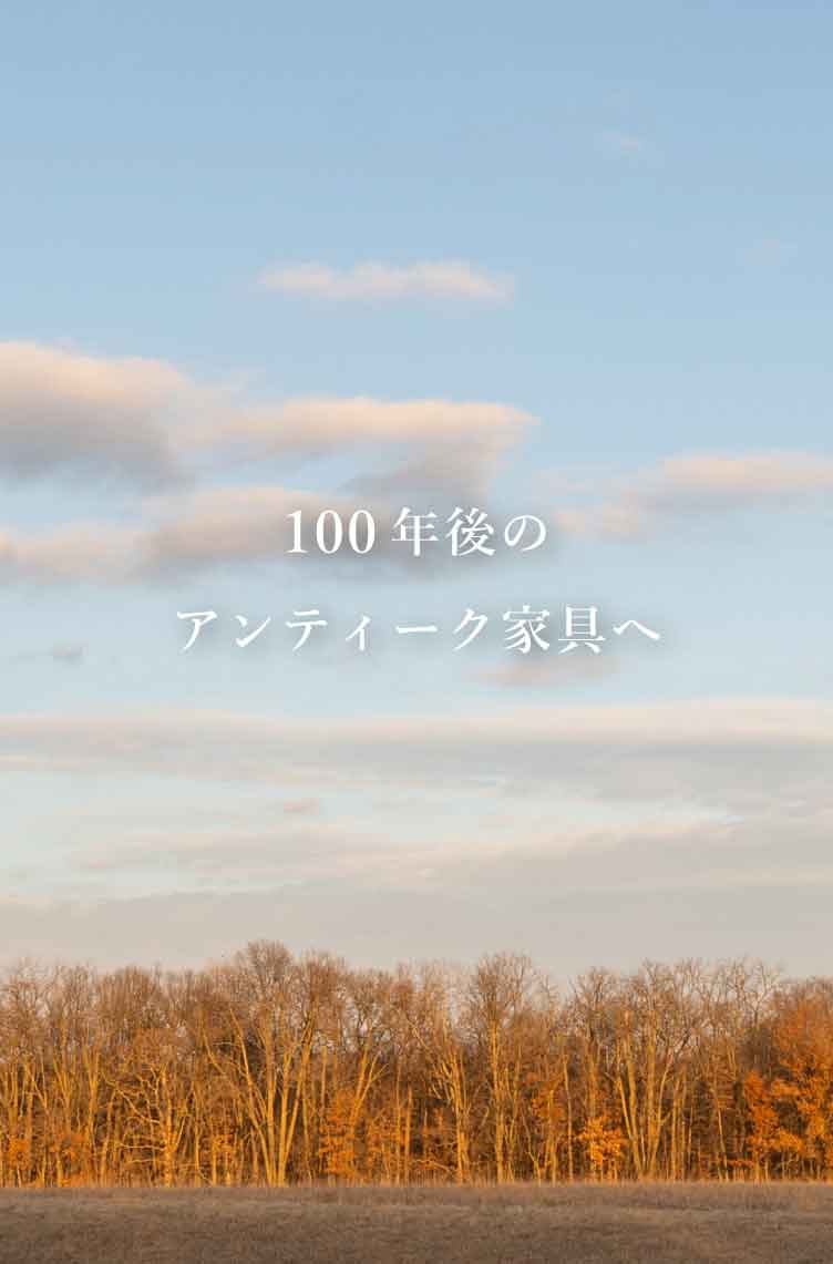 100年後のアンティーク家具へ